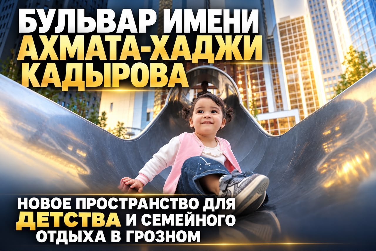 Бульвар имени Ахмата-Хаджи Кадырова: новое пространство для детства и семейного отдыха в Грозном